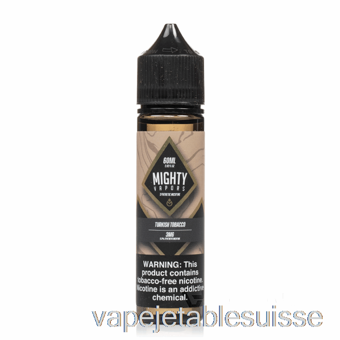 Vape Suisse Tabac Turc - Vapeurs Puissantes - 60ml 3mg